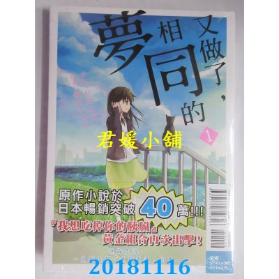 空运版  东立  又做了，相同的梦 1 作者：桐原いづみ, 住野よる