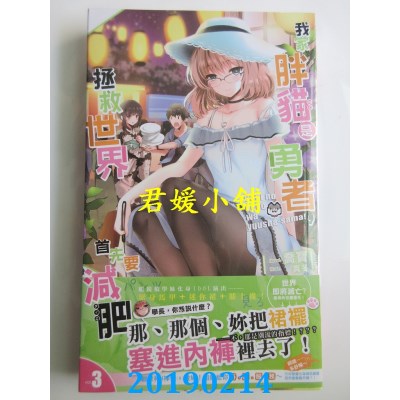 空运版  长鸿小说  我家胖猫是勇者，拯救世界首先要减肥03(全新)