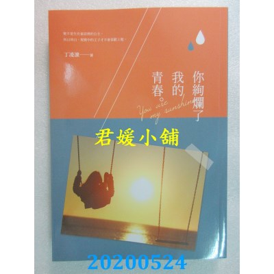 空运版  畅销书  你绚烂了我的青春
 作者： 丁凌凛(全新)!