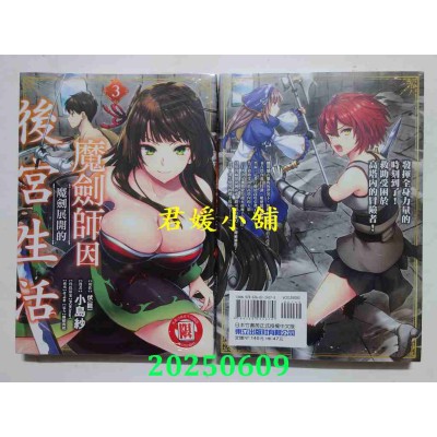 空运版  东立  魔剑师因魔剑展开的后宫生活 3  作者： 小岛纱(全新)